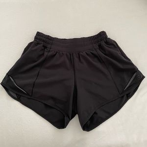 Black Hotty Hot Lululemon Shorts 4 Inch Low Rise